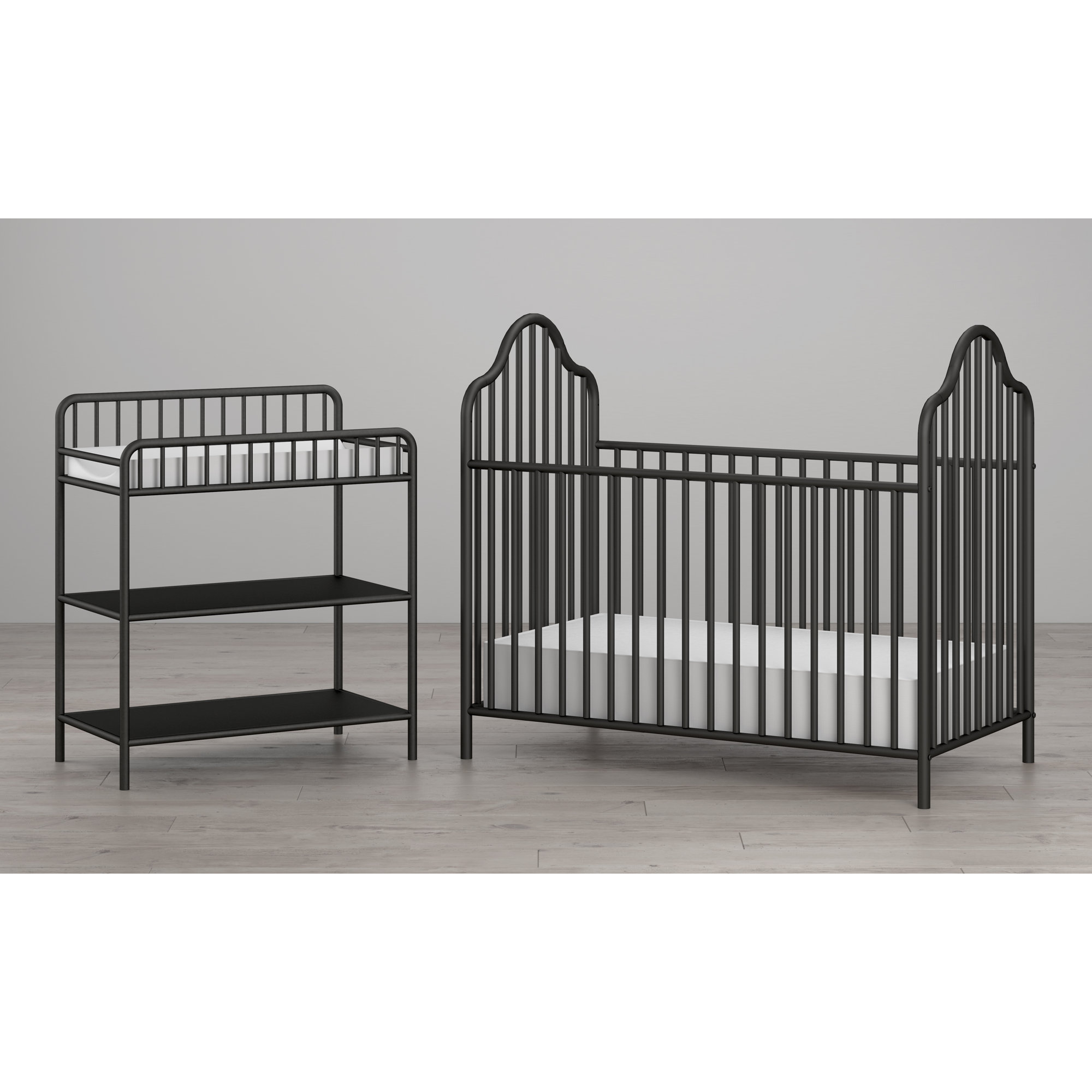 Little Seeds Rowan Valley Lanley 2 Piece Metal Crib Set & Reviews Wayfair